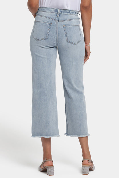 Coco Relaxed Wide Leg Crop Jeans - Santiago Sea