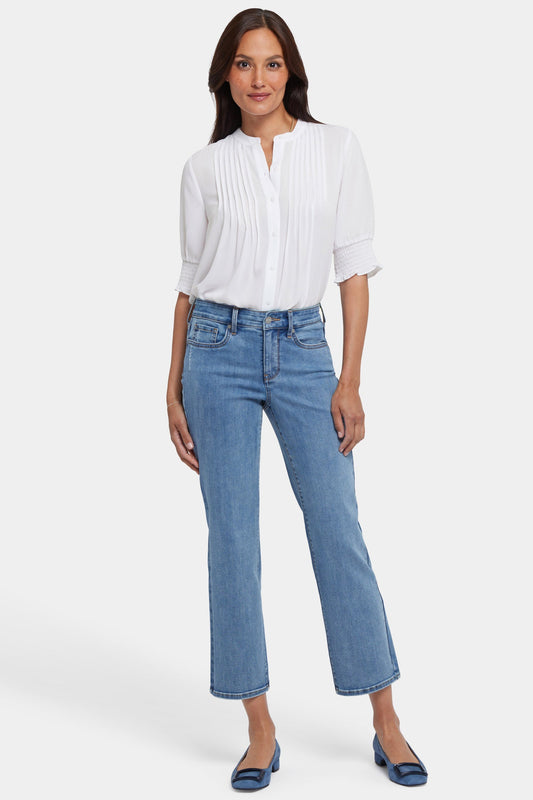 Marilyn Straight Ankle Jeans - Minorca Isle