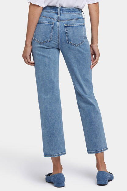 Marilyn Straight Ankle Jeans - Minorca Isle
