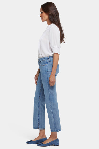 Marilyn Straight Ankle Jeans - Minorca Isle
