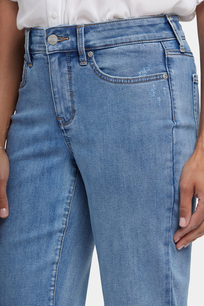 Marilyn Straight Ankle Jeans - Minorca Isle