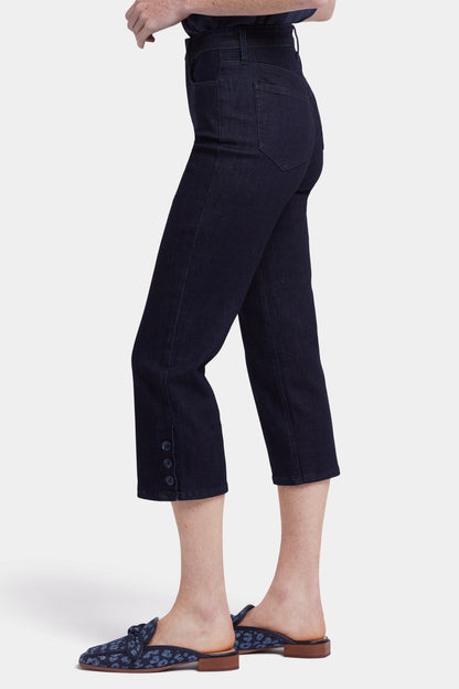 Joni Relaxed Capri Jeans - Rinse