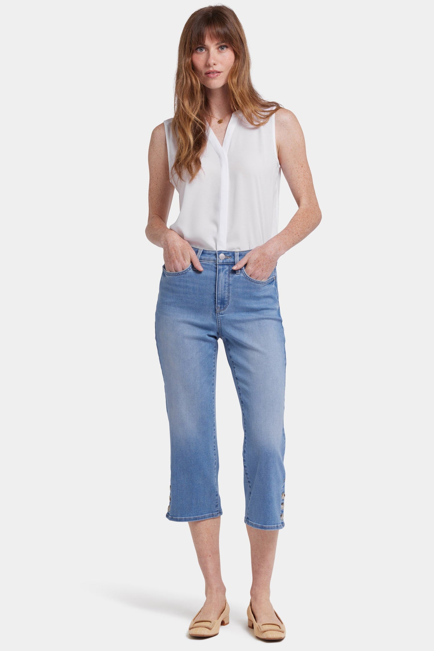 Joni Relaxed Capri Jeans - Salamanca Sun