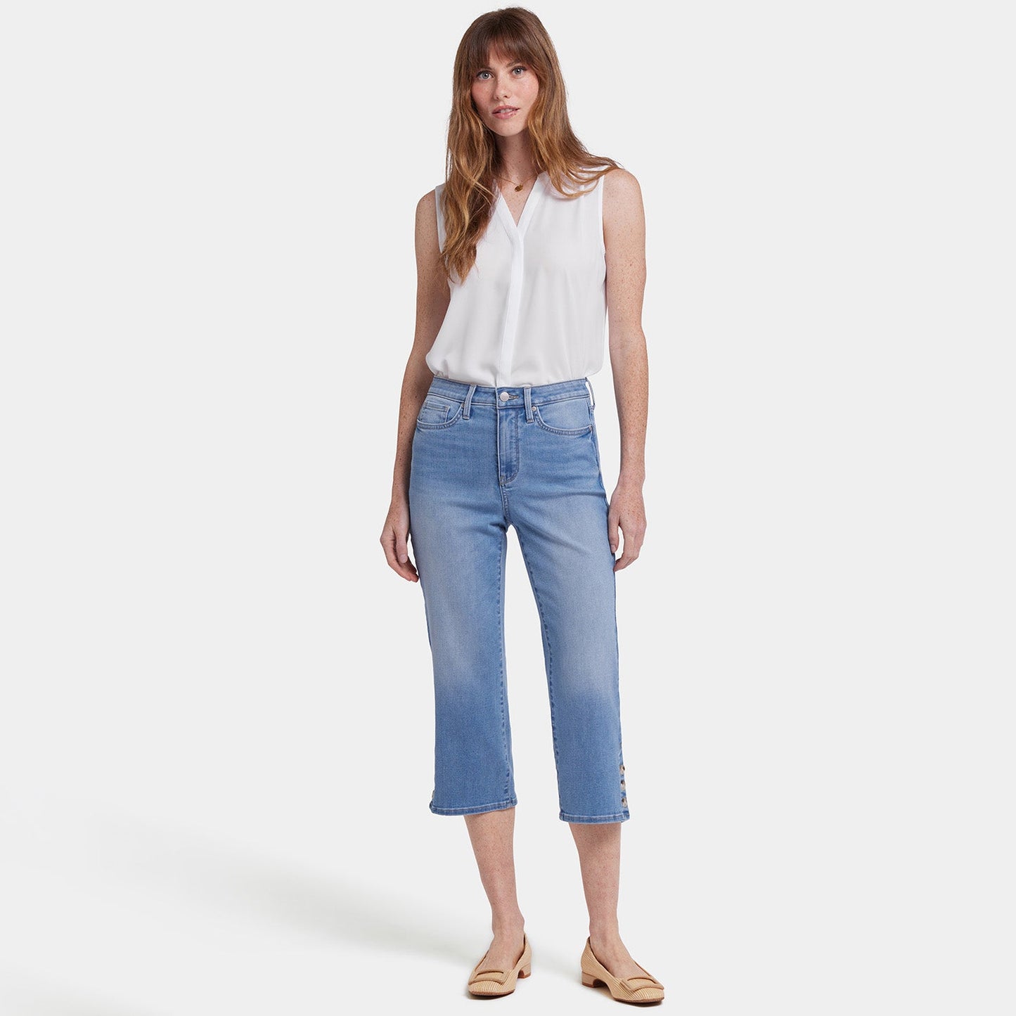 Joni Relaxed Capri Jeans - Salamanca Sun