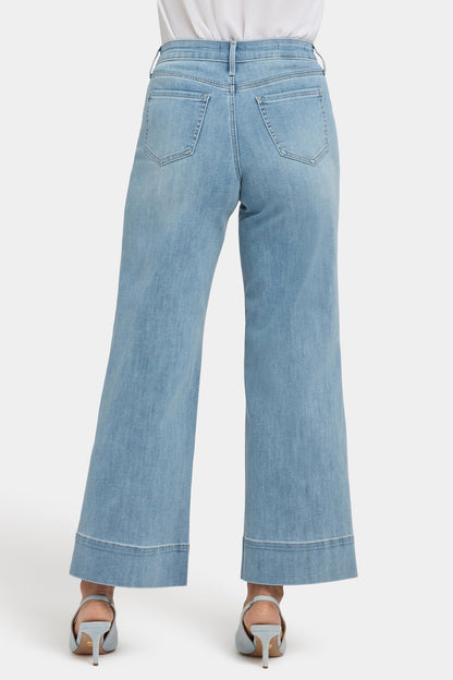 Teresa Wide Leg Ankle Jeans - Heritage Glow