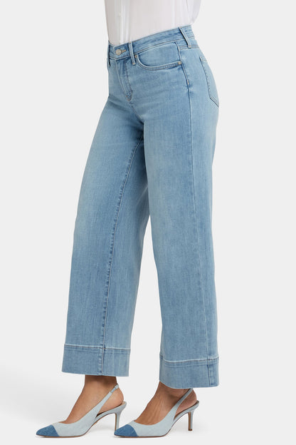 Teresa Wide Leg Ankle Jeans - Heritage Glow