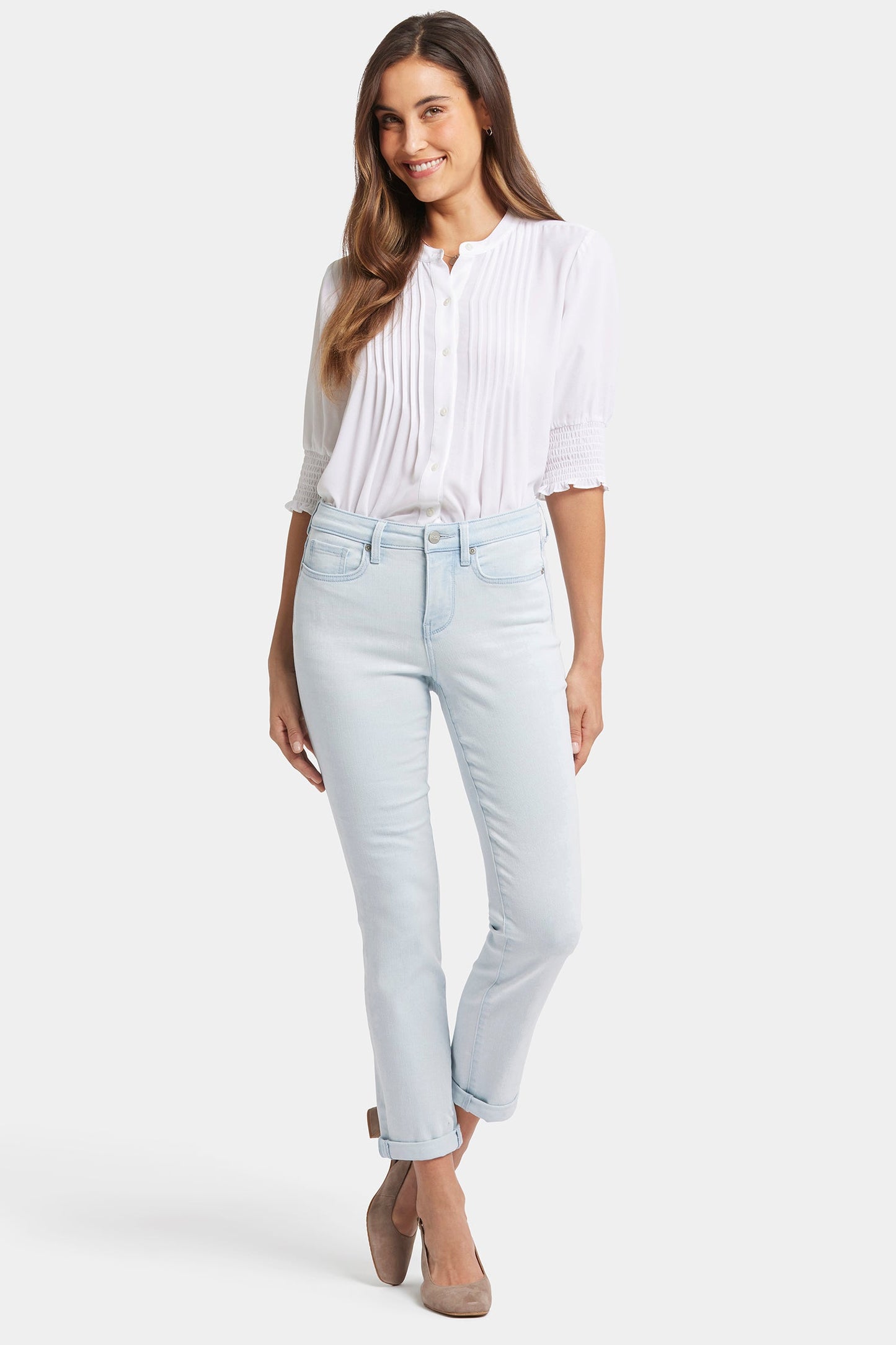 Sheri Slim Ankle Jeans - Glacier Frost