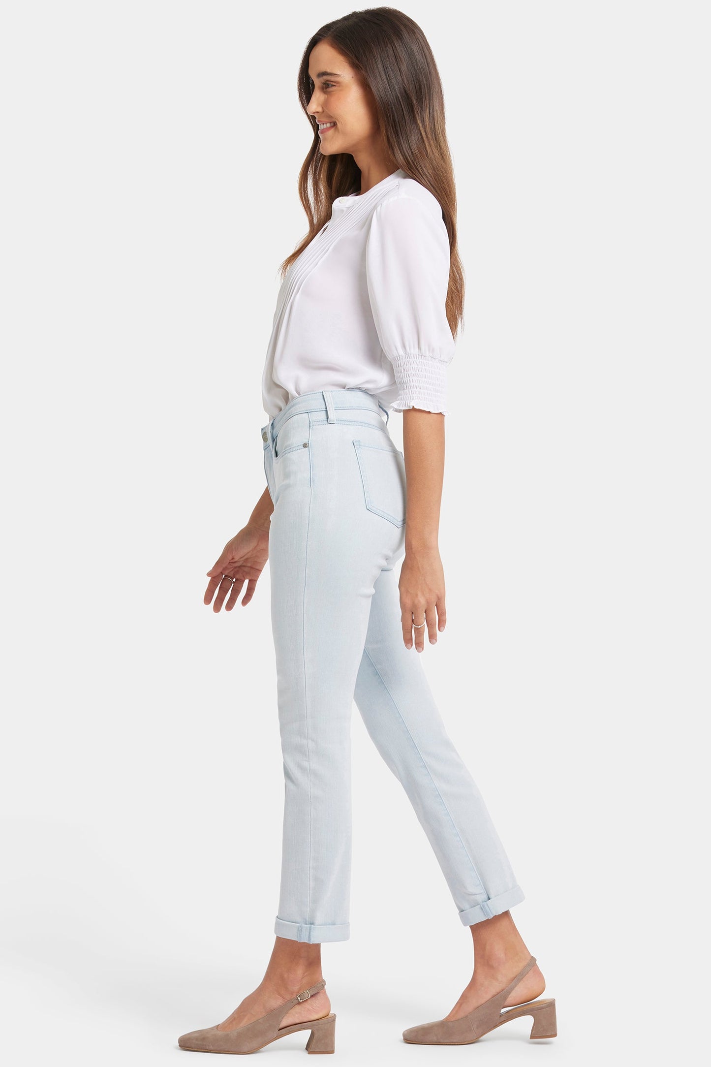 Sheri Slim Ankle Jeans - Glacier Frost