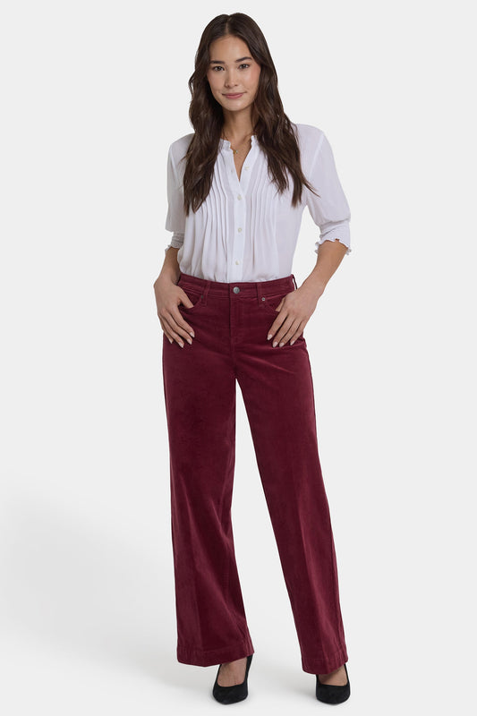 Teresa Wide Leg Pants - Sienna Red