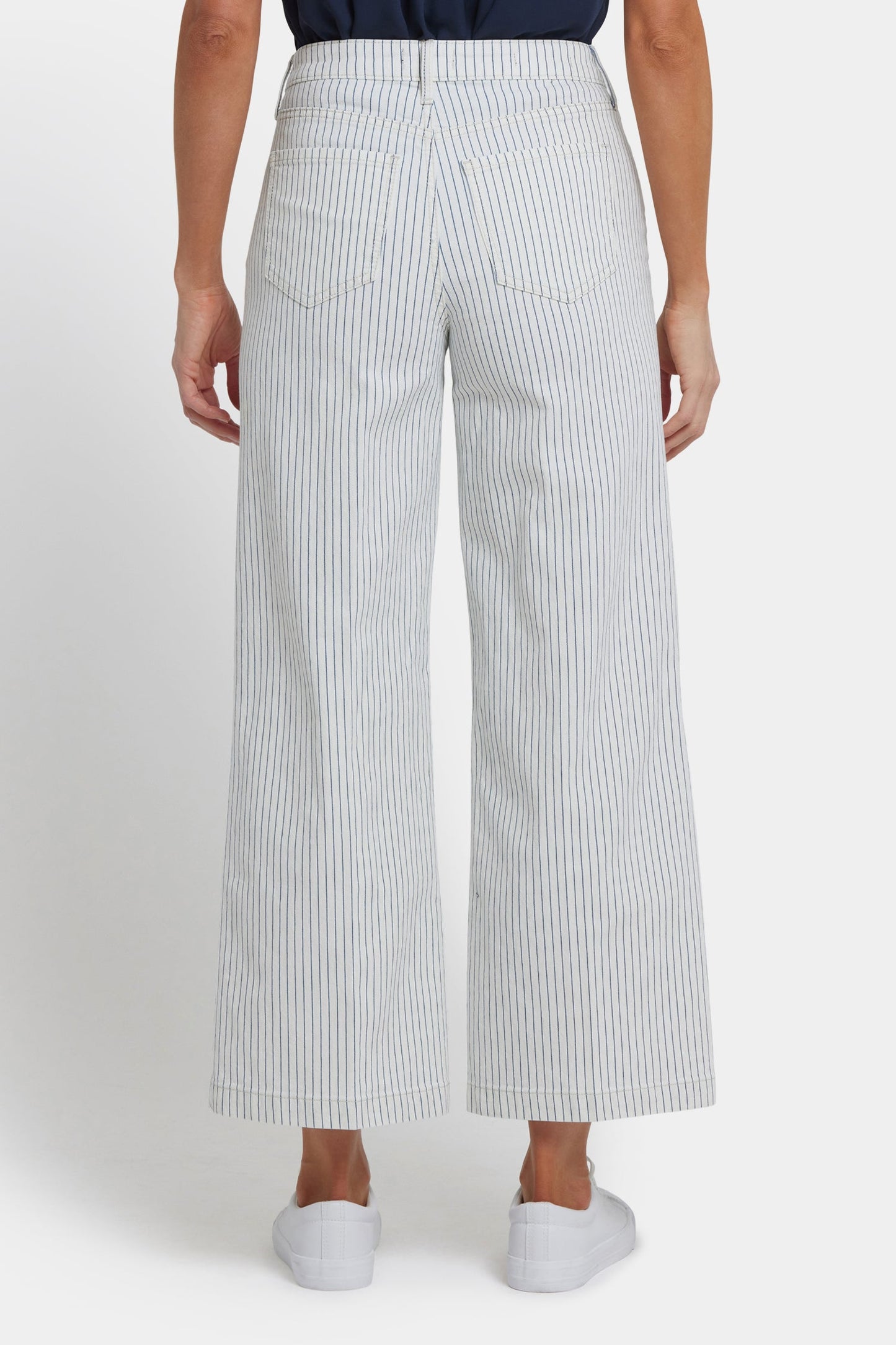 Teresa Wide Leg Ankle Jeans - Palencia Stripe