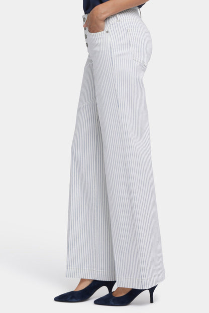 Teresa Wide Leg Jeans - Palencia Stripe
