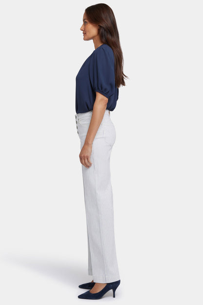 Teresa Wide Leg Jeans - Palencia Stripe