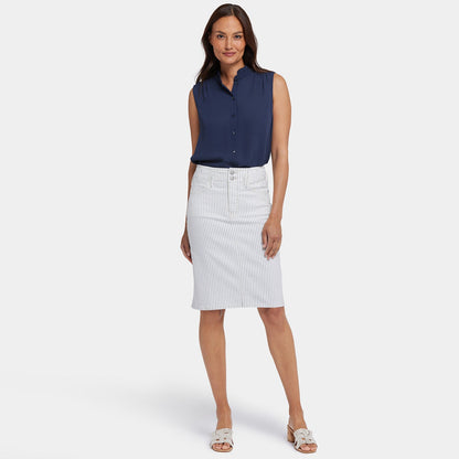 High Waist Skirt - Palencia Stripe