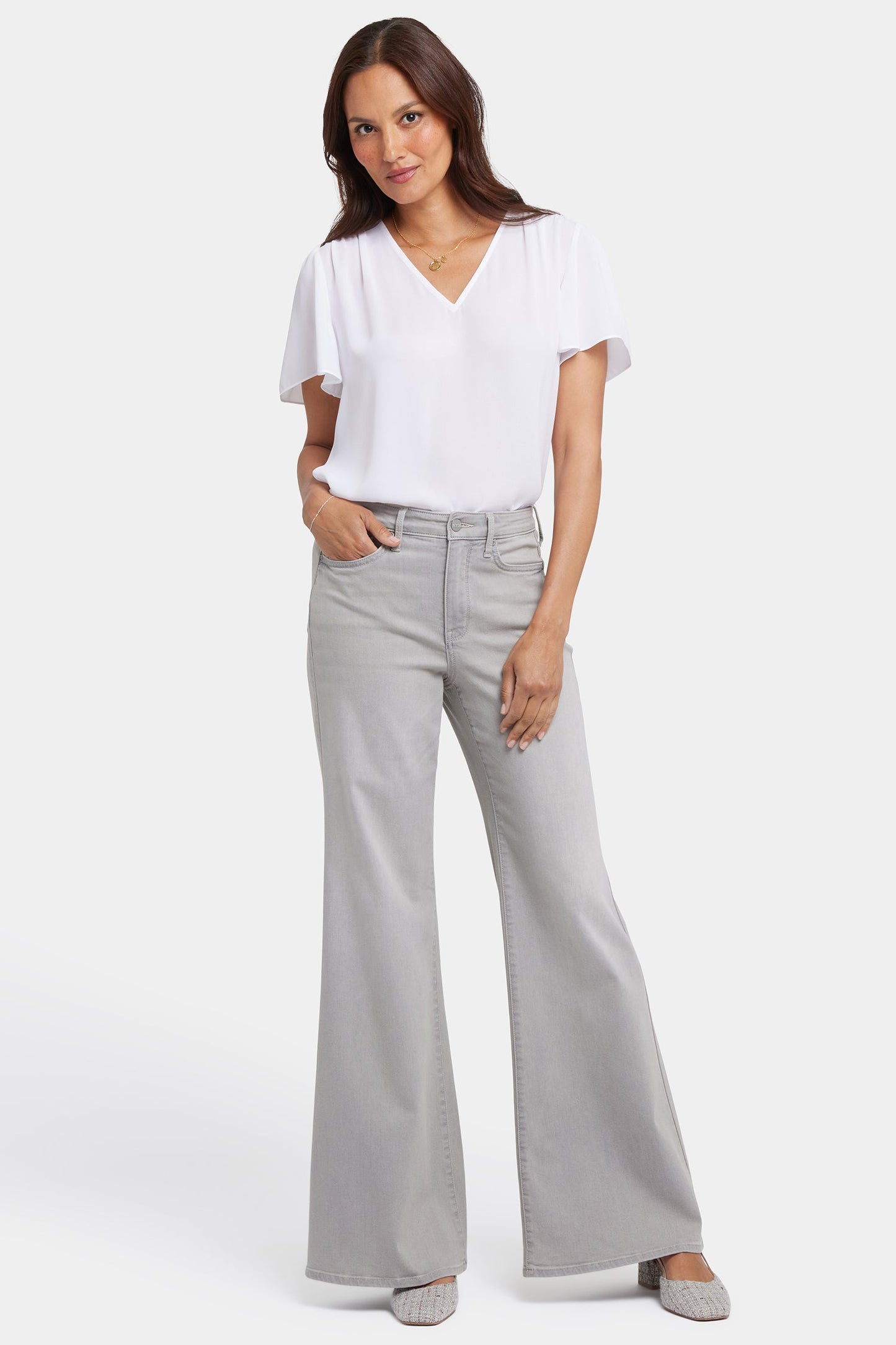 Mia Palazzo Jeans - Grenada Mist