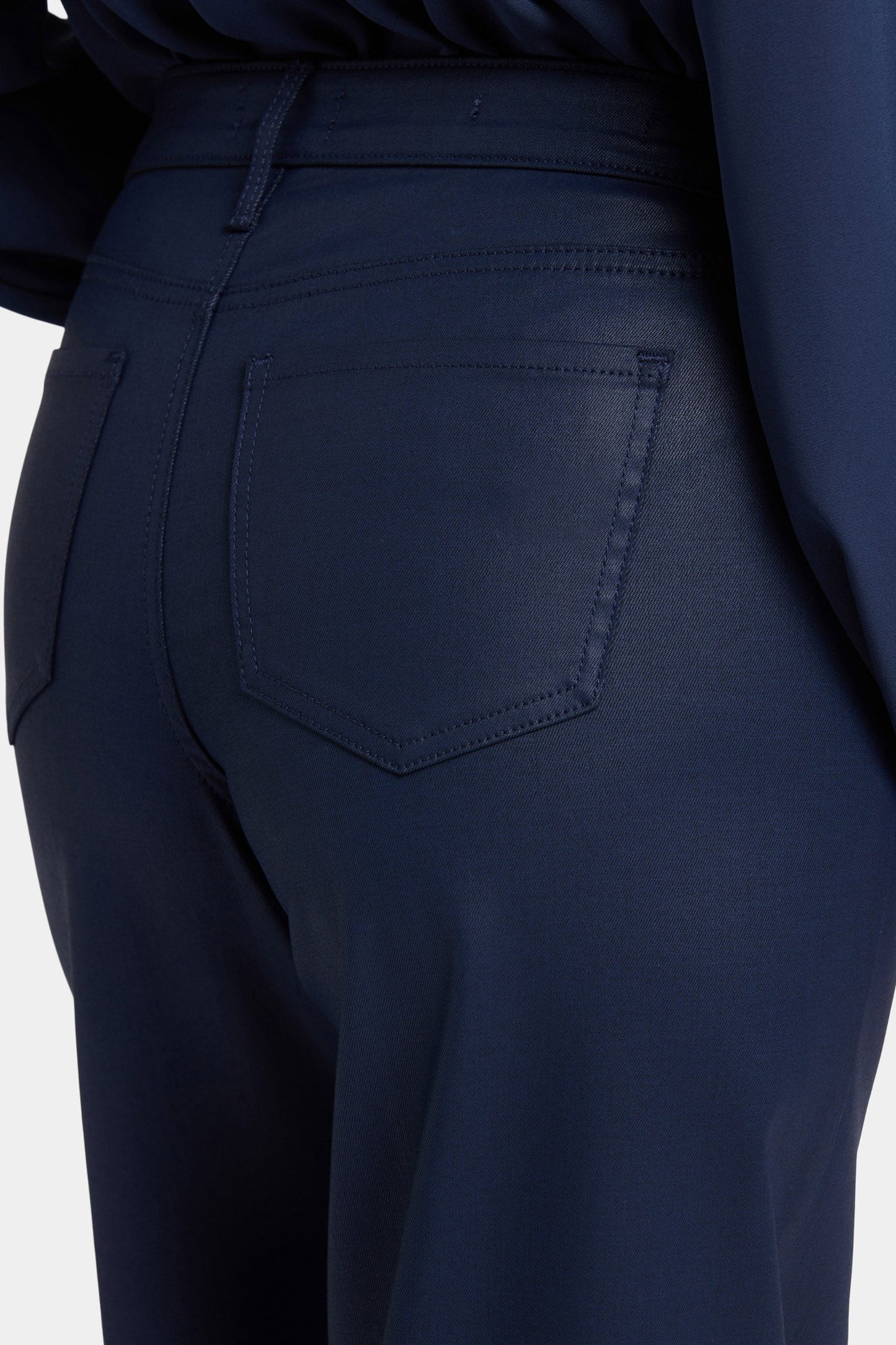 Coated Teresa Wide Leg Jeans - Starless Sky Coated