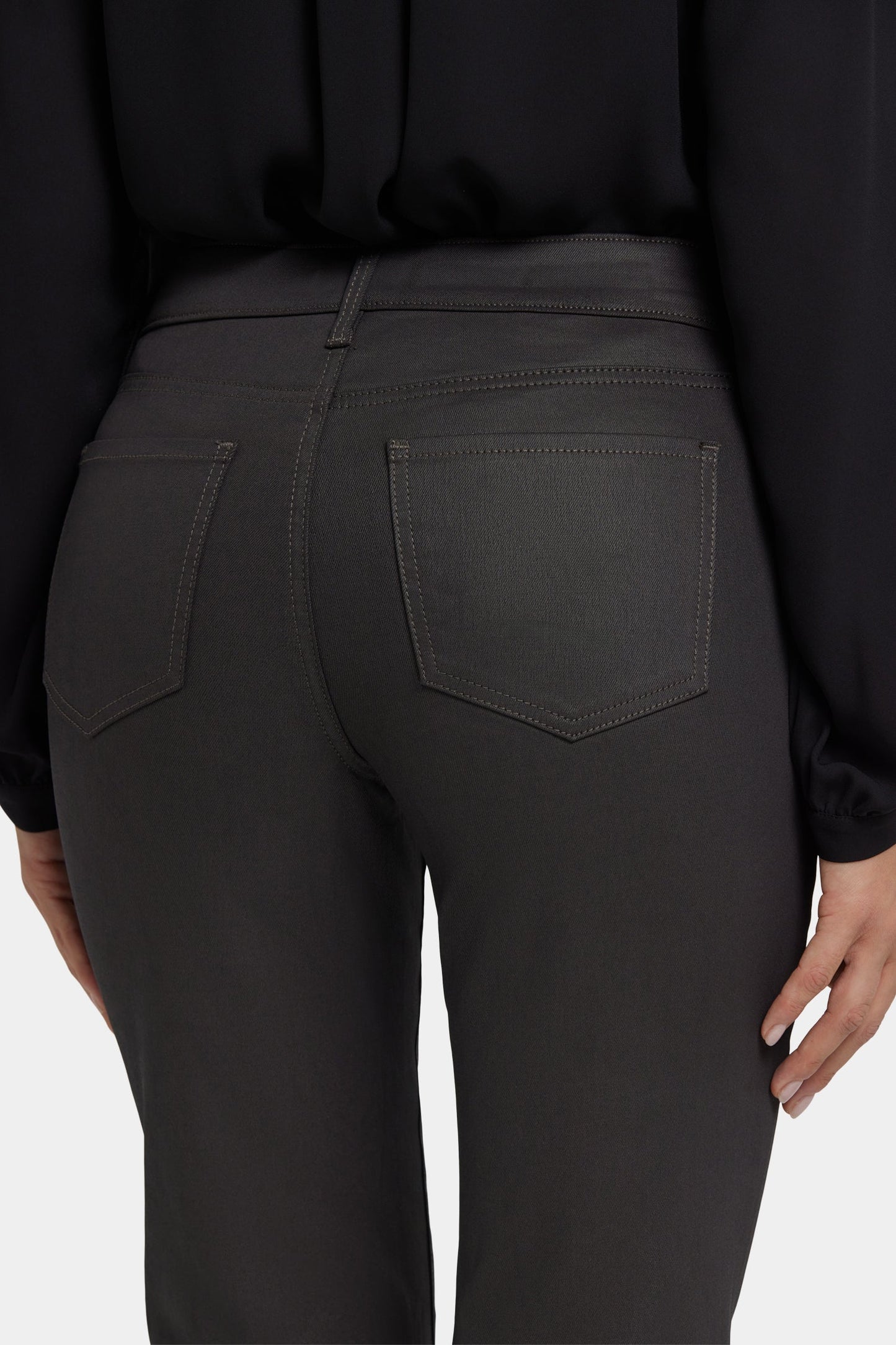 Coated Marilyn Straight Jeans - Vintage Barnwood Coated