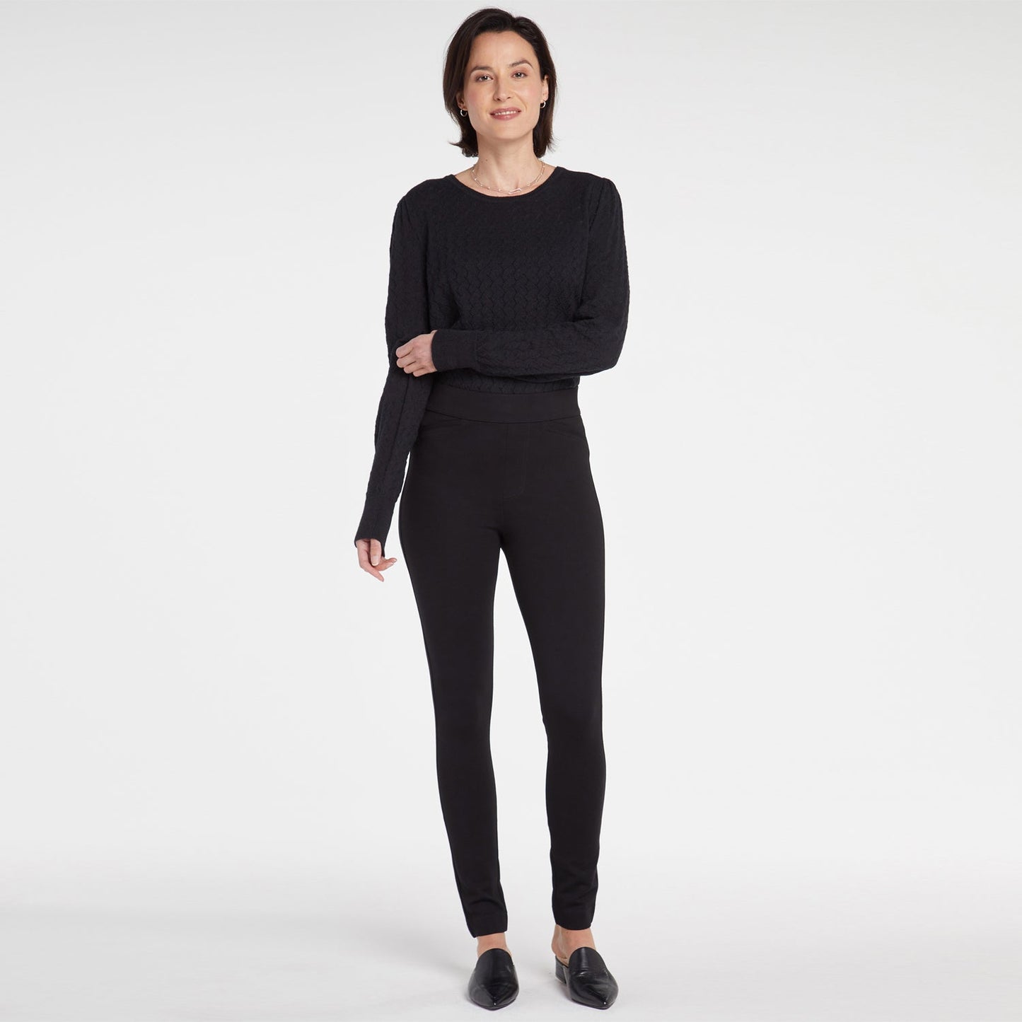 Pull-On Legging Pants - Black