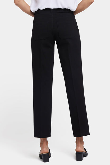 Straight Trouser Pants - Black