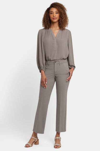 Straight Trouser Pants - Saddlewood