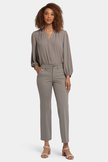 Straight Trouser Pants - Saddlewood