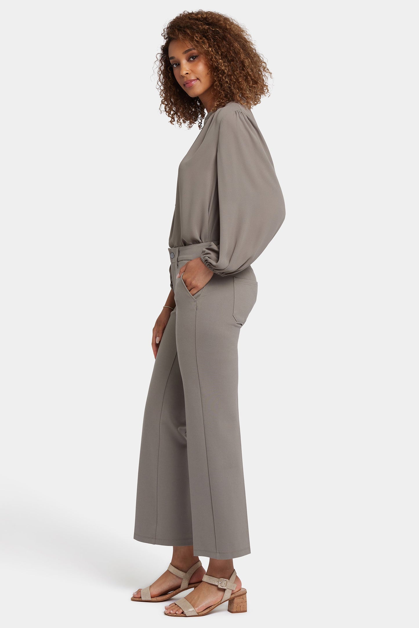 Straight Trouser Pants - Saddlewood