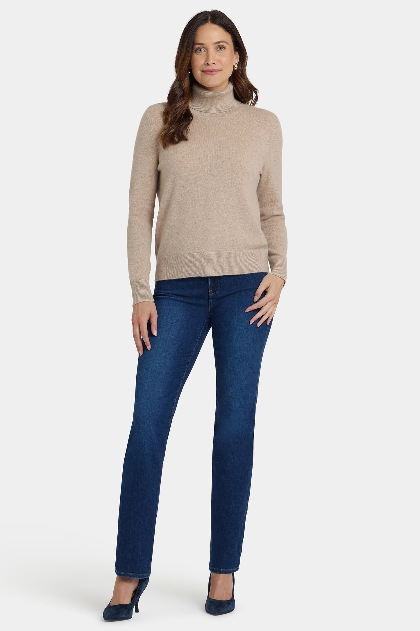 Cashmere Turtleneck Sweater - Taupe