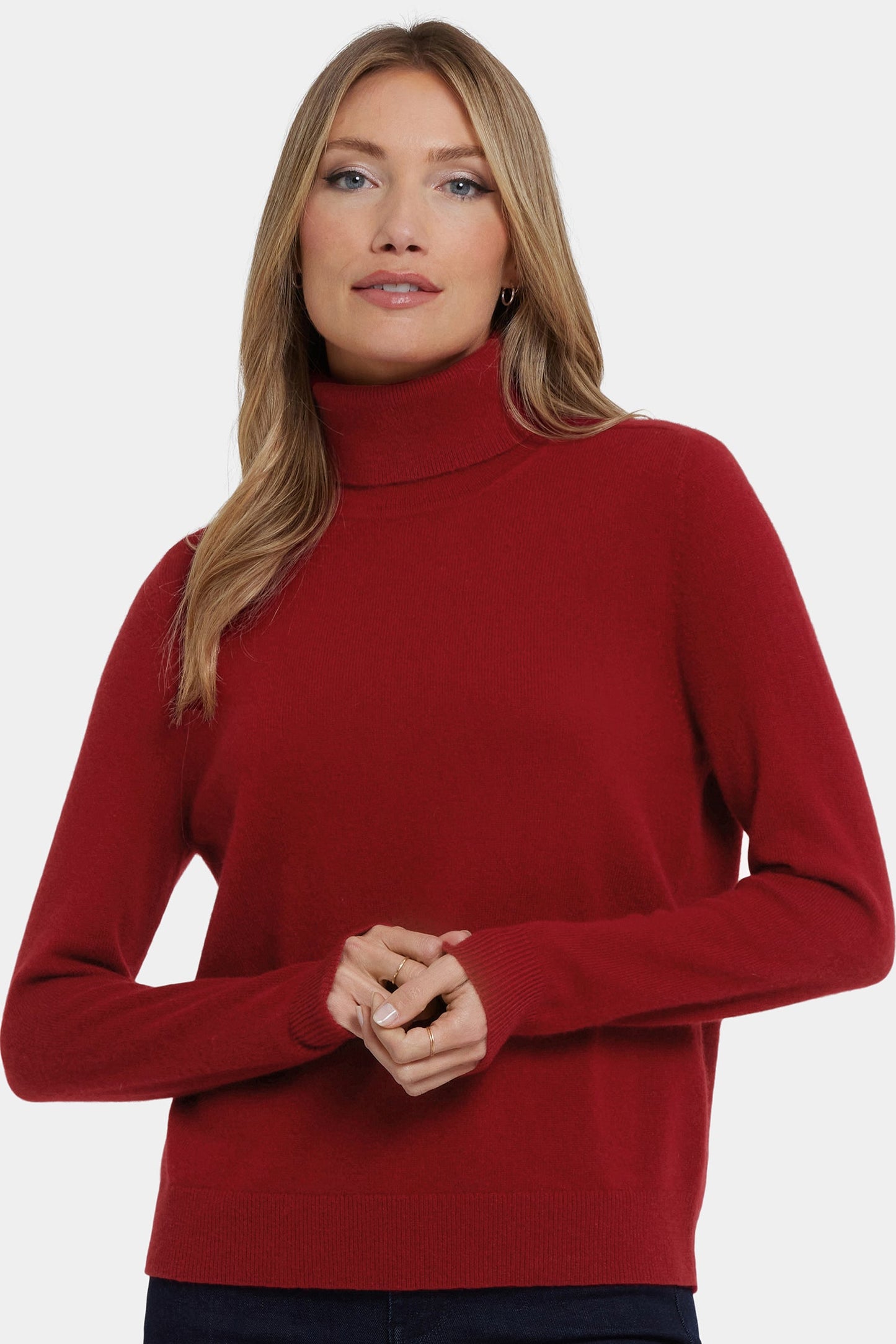 Cashmere Turtleneck Sweater - Red