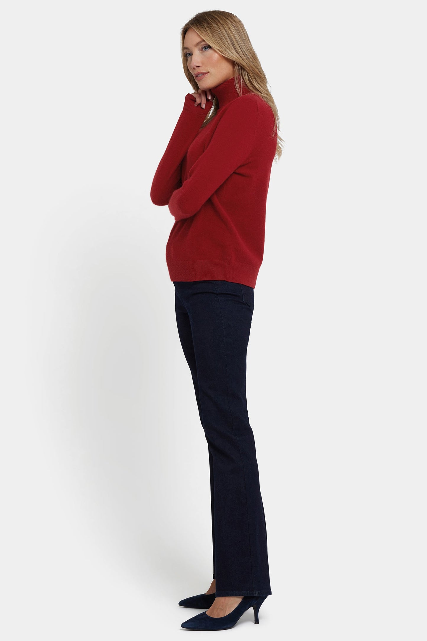 Cashmere Turtleneck Sweater - Red