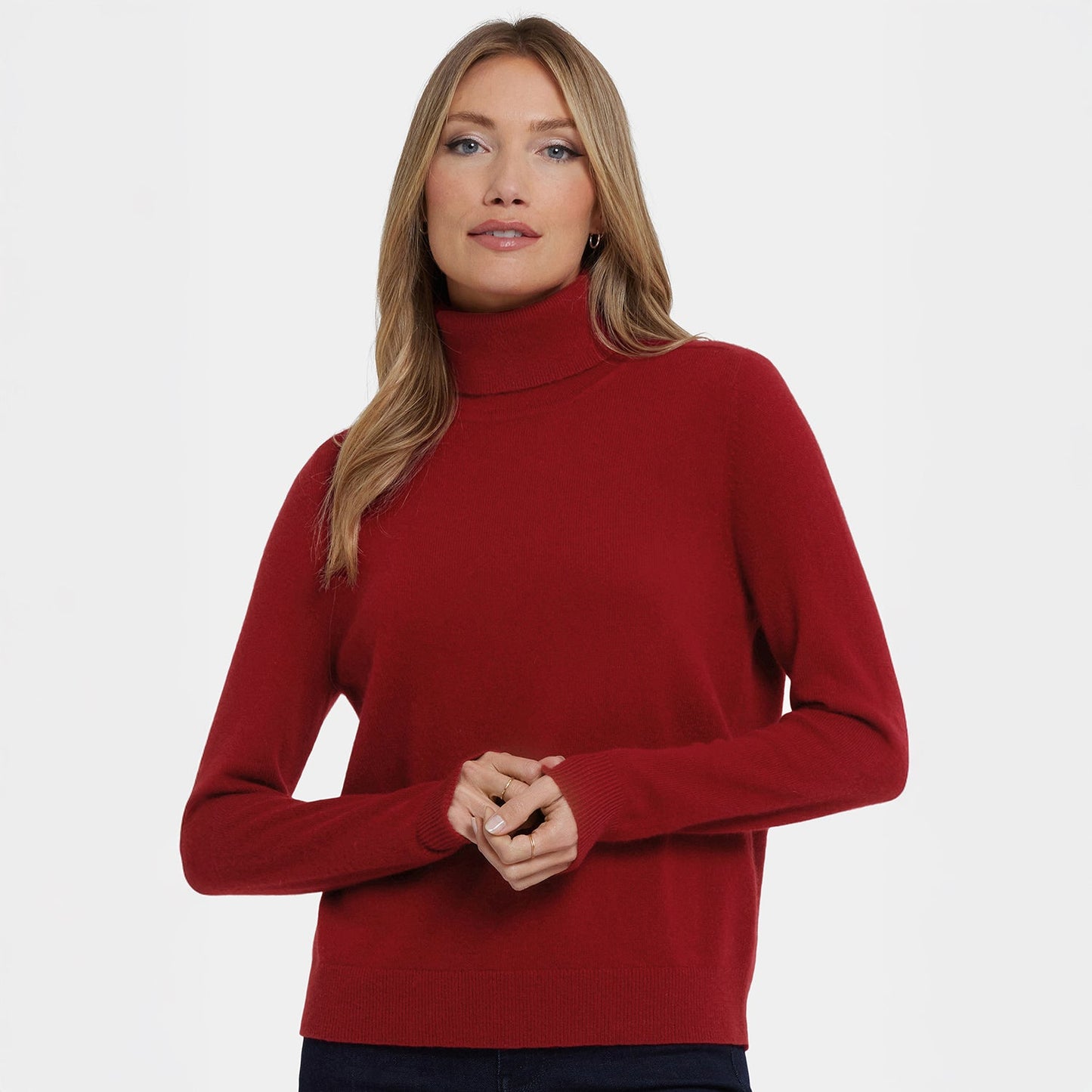 Cashmere Turtleneck Sweater - Red