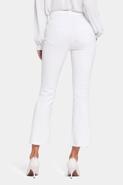 Slim Bootcut Ankle Jeans - Optic White