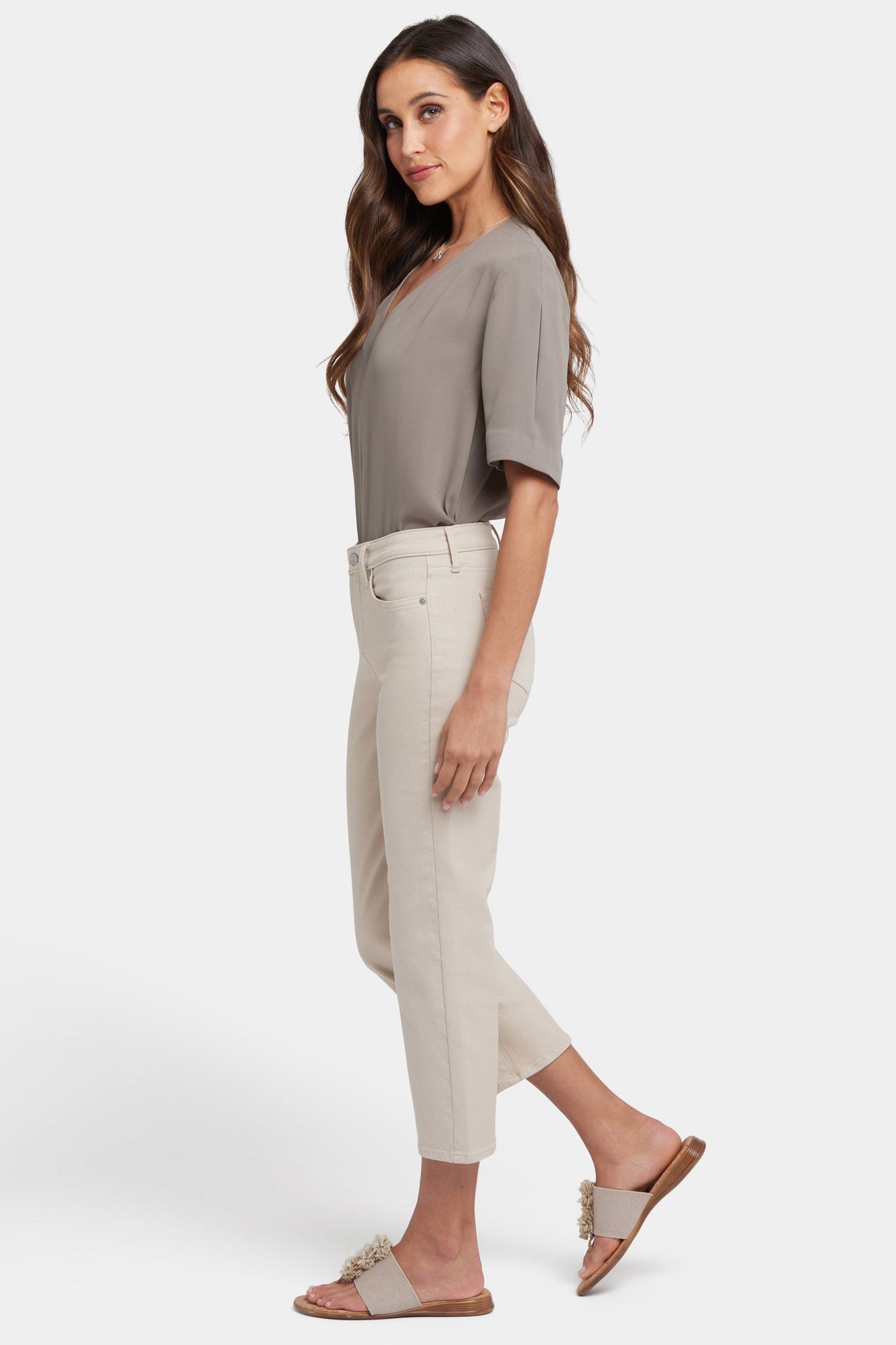 Relaxed Piper Crop Jeans - Feather