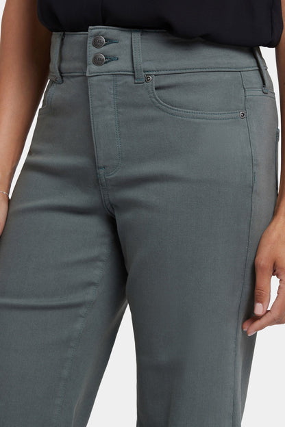 Mia Palazzo Ankle Jeans - Sage Leaf