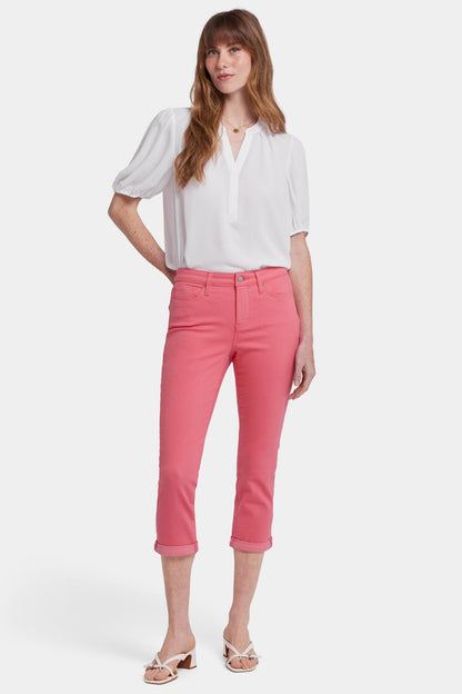 Chloe Skinny Capri Jeans - Spiced Coral