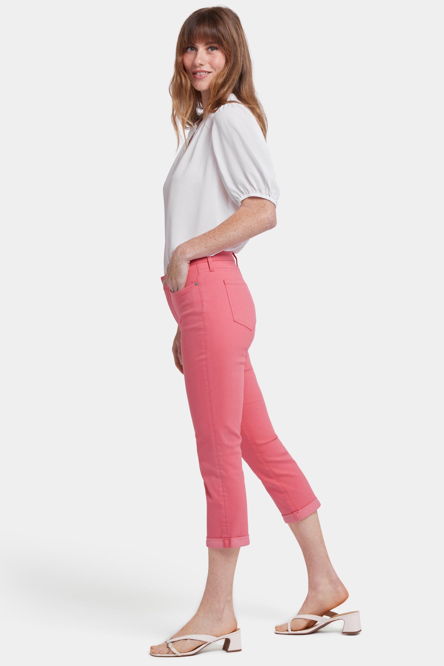 Chloe Skinny Capri Jeans - Spiced Coral