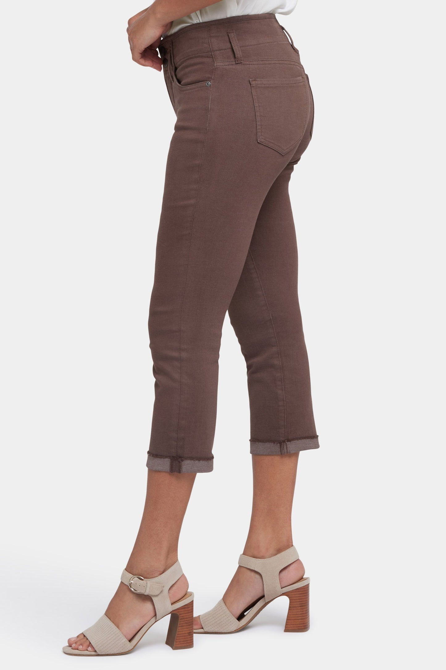 Chloe Capri Jeans - Coffee Bean