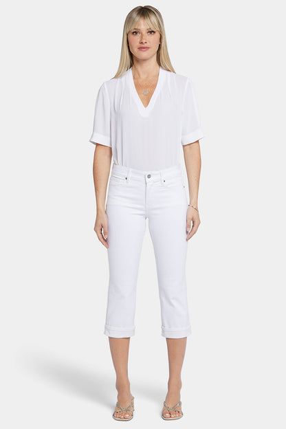 Marilyn Straight Crop Jeans - Optic White