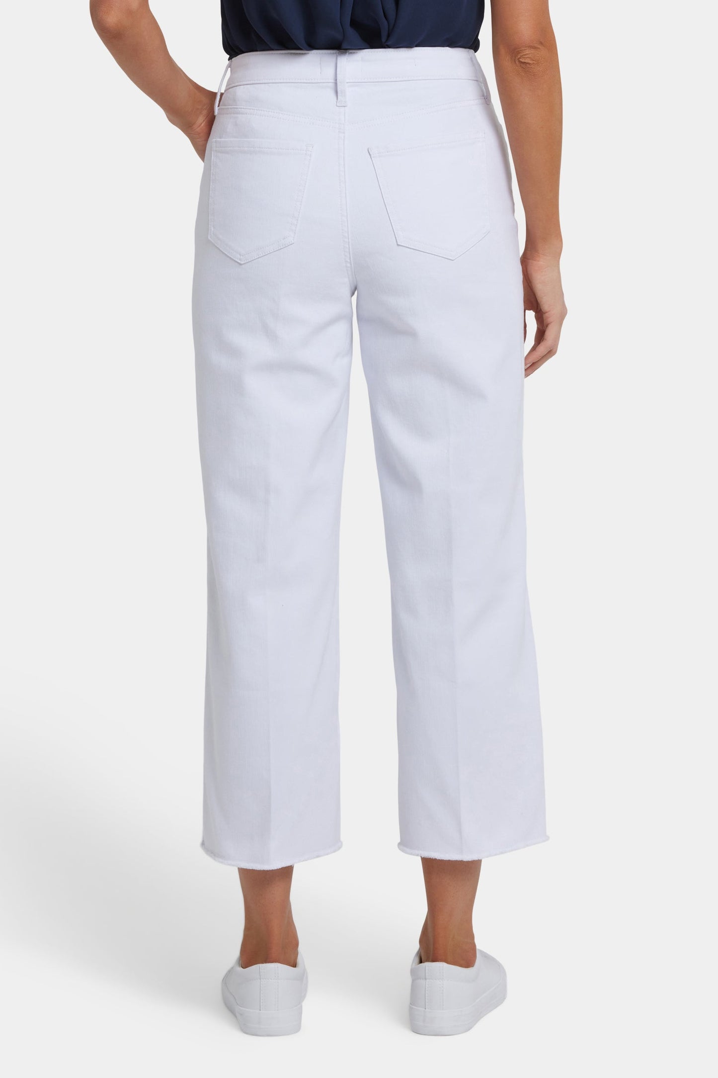 Coco Relaxed Wide Leg Crop Jeans - Optic White