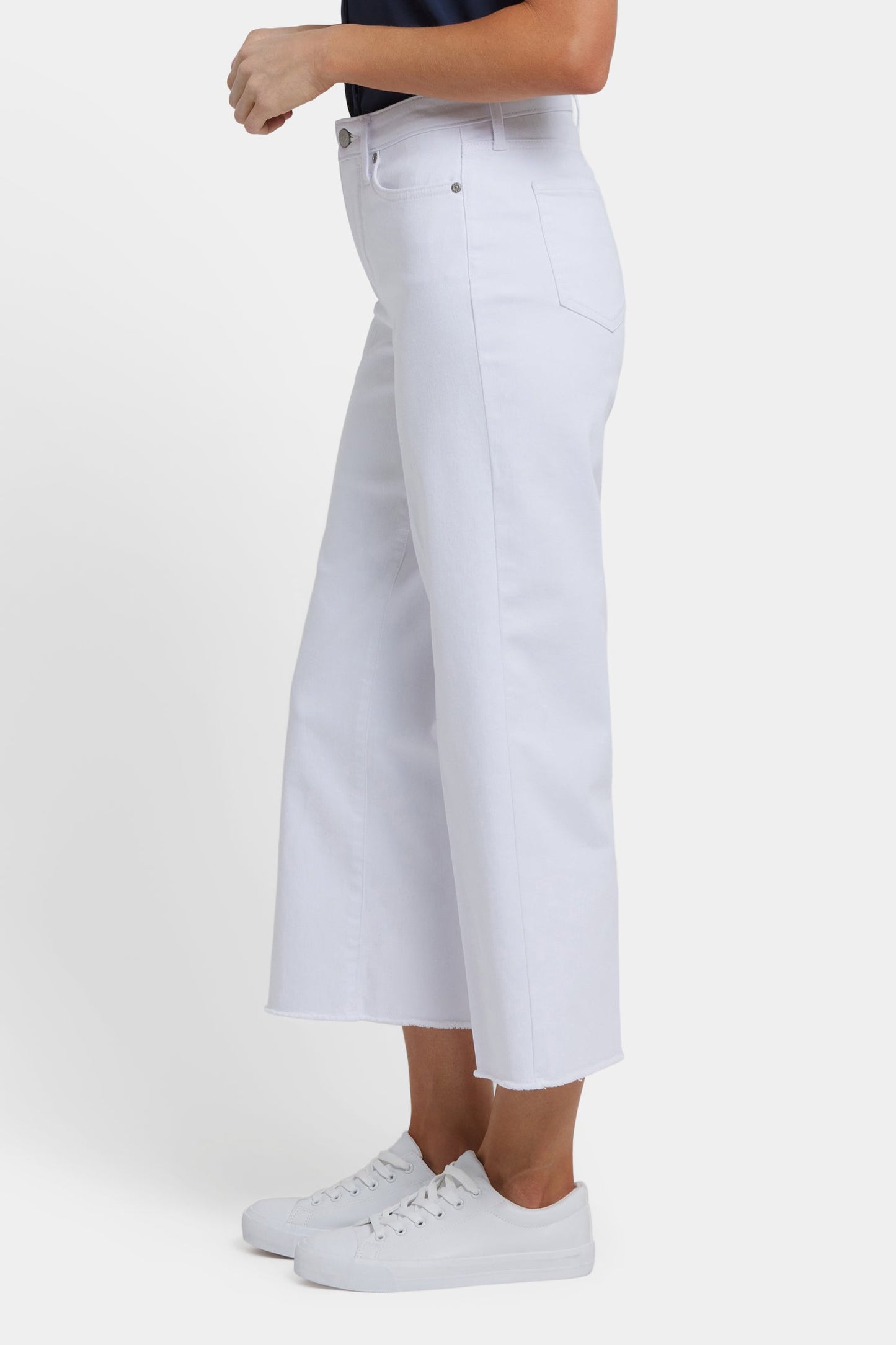 Coco Relaxed Wide Leg Crop Jeans - Optic White