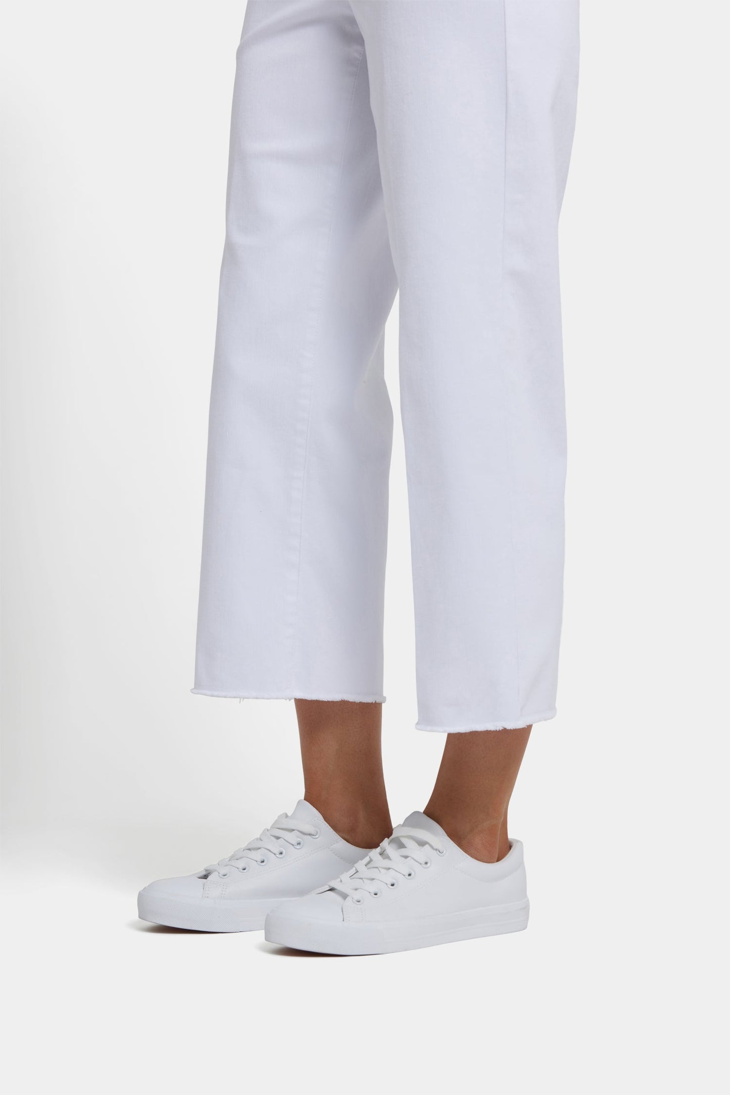 Coco Relaxed Wide Leg Crop Jeans - Optic White