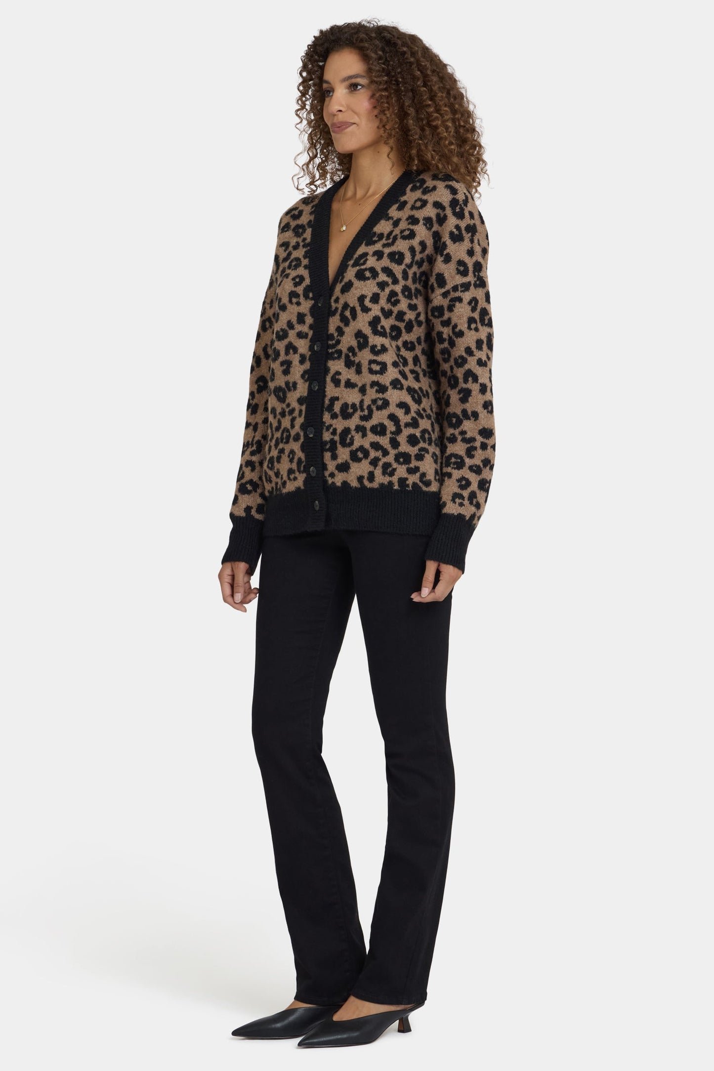 Cheetah Cardigan - Black Combo