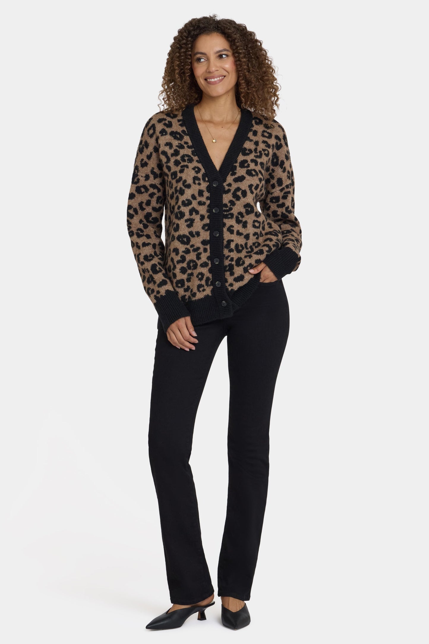 Cheetah Cardigan - Black Combo