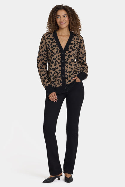 Cheetah Cardigan - Black Combo