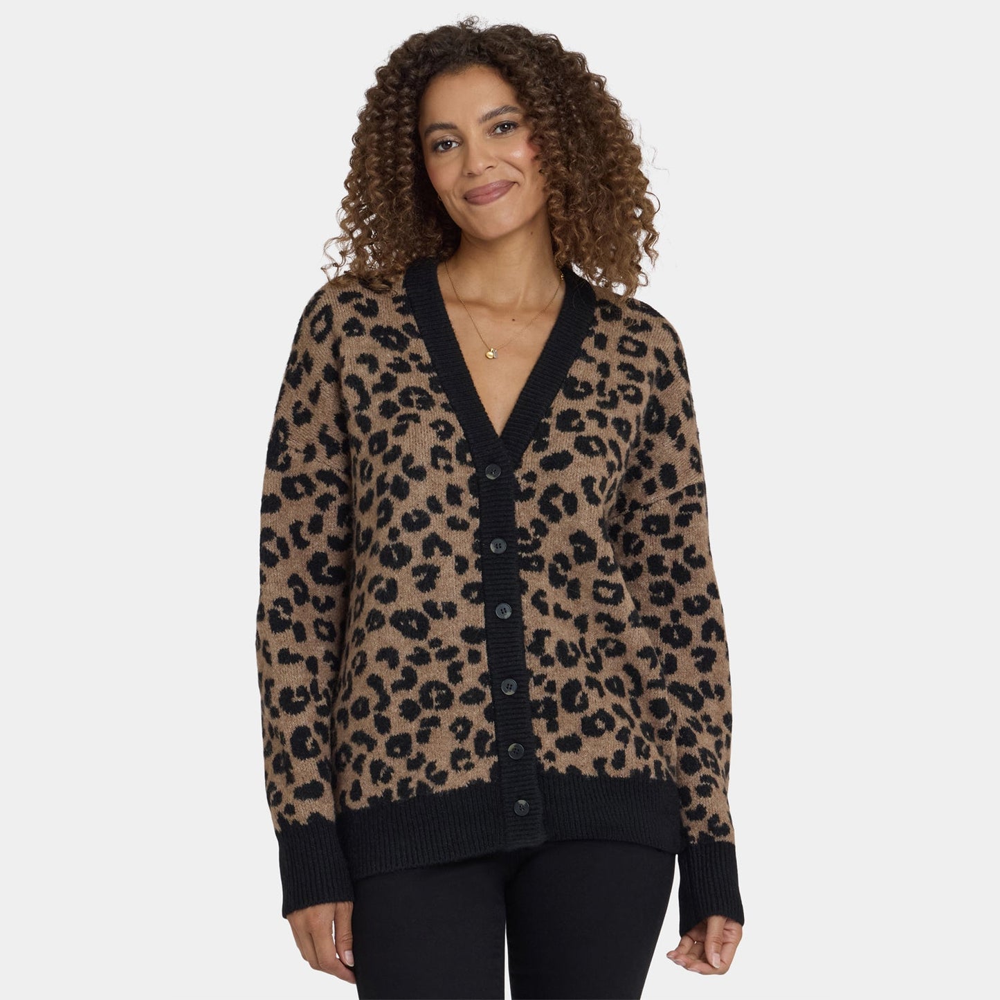 Cheetah Cardigan - Black Combo