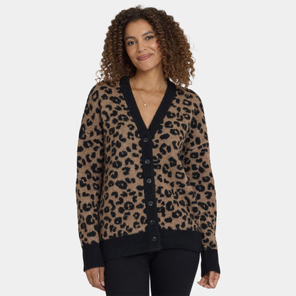 Cheetah Cardigan - Black Combo