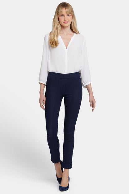 Alina Skinny Ankle Pull-On Jeans - Rinse