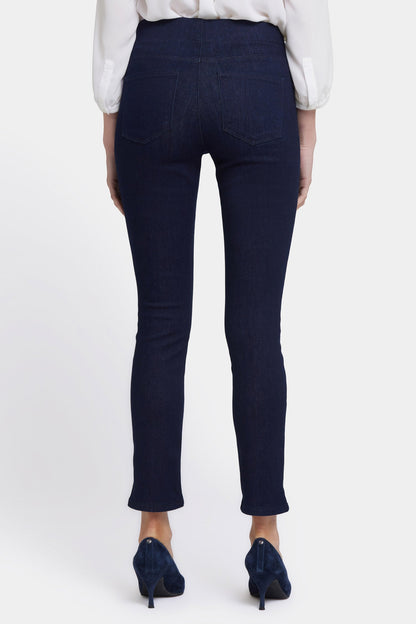 Alina Skinny Ankle Pull-On Jeans - Rinse