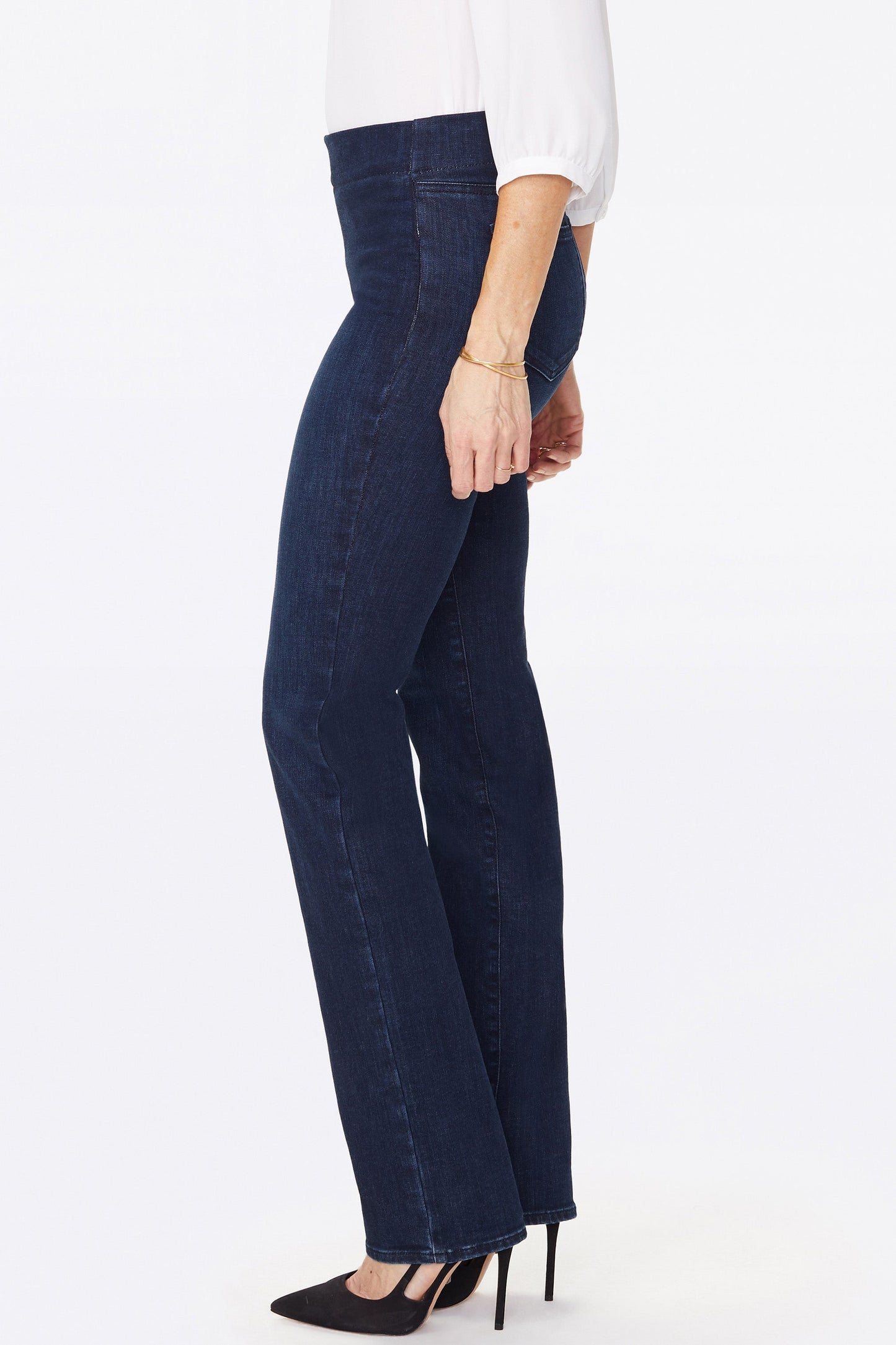 Marilyn Straight Pull-On Jeans - Clean Denslowe