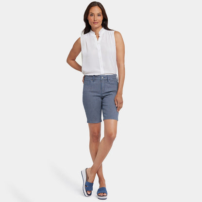 Ella Denim Shorts - Malaga Stripe