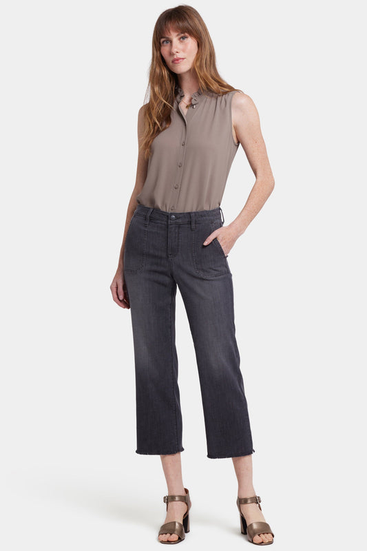 Relaxed Piper Crop Jeans - Castile Dream