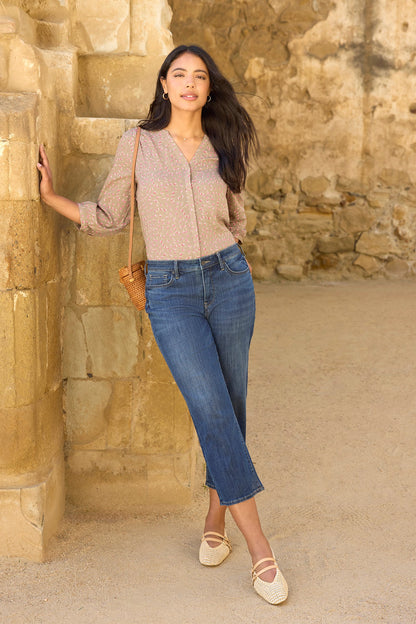 Relaxed Piper Crop Jeans - Rio Rapids